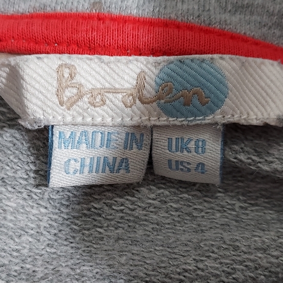 Boden gray silver polka dot funnel neck pullover 4 - Picture 4 of 11